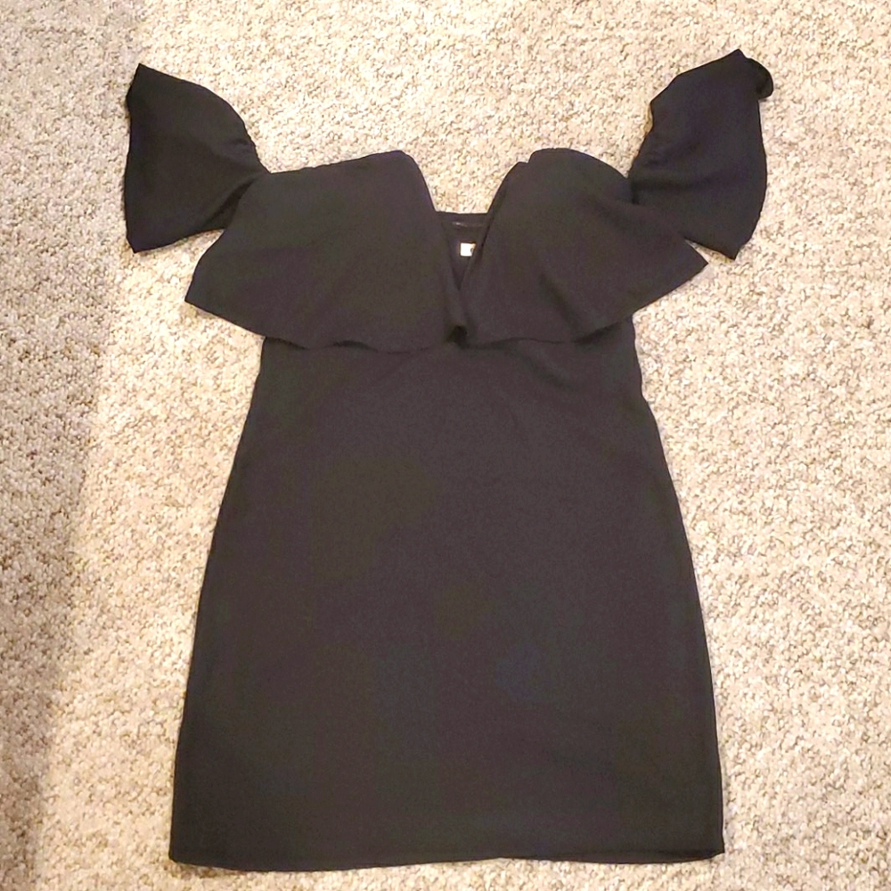 Black mini dress